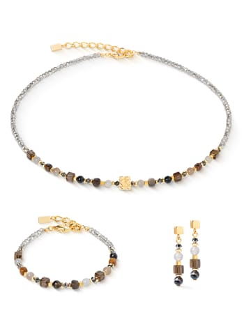COEUR DE LION Gecoate oorstekers met edelstenen en Swarovski-kristallen