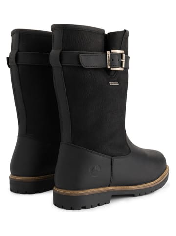 TRAVELIN' Leren boots "Frostad" zwart