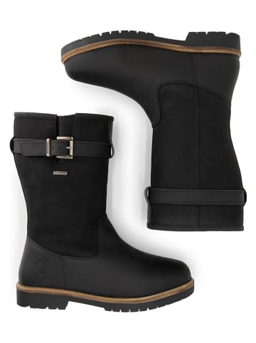 TRAVELIN' Leren boots "Frostad" zwart