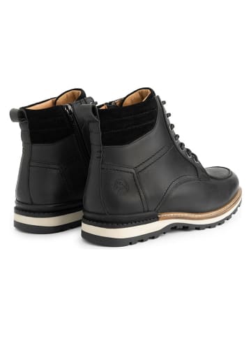 TRAVELIN' Leder-Boots "Lindved" in Schwarz