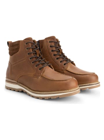 TRAVELIN' Leren boots "Lindved" lichtbruin