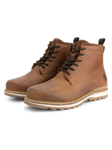 TRAVELIN' Leren boots "Mosbjerg" lichtbruin