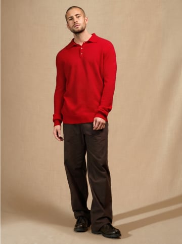 Kasjmieren trui "Spencer" rood