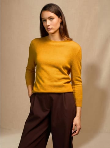 Perfect Cashmere Kaszmirowy sweter "Vanessa" w kolorze żółtym