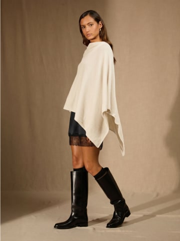 Perfect Cashmere Kasjmieren poncho "Tamara" crème