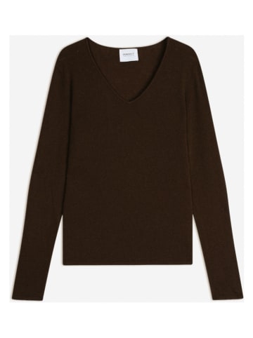 Perfect Cashmere Kasjmieren trui "Shannon" donkerbruin