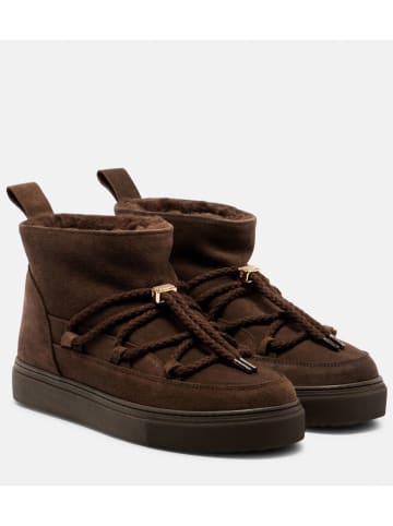 Leder-Winterboots in Braun