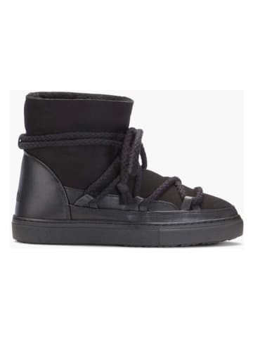 Leder-Winterboots in Schwarz