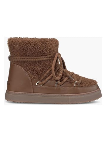 Leder-Winterboots in Braun
