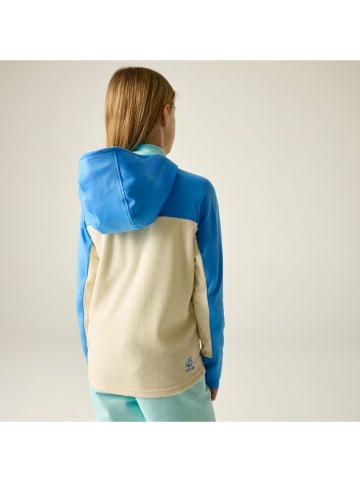 Fleecejacke "Thriving" in Creme/ Blau