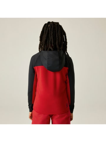 Fleecejacke "Thriving" in Rot/ Schwarz