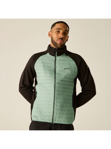 Regatta Hybridjacke "Clumber" in Schwarz/ Hellgrün