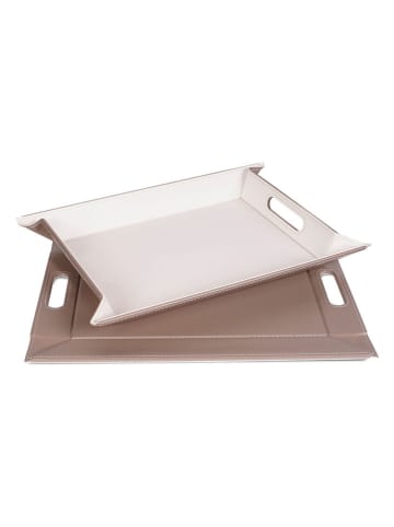 FREEFORM Wendetablett in Creme/ Taupe - (L)45 x (B)35 cm