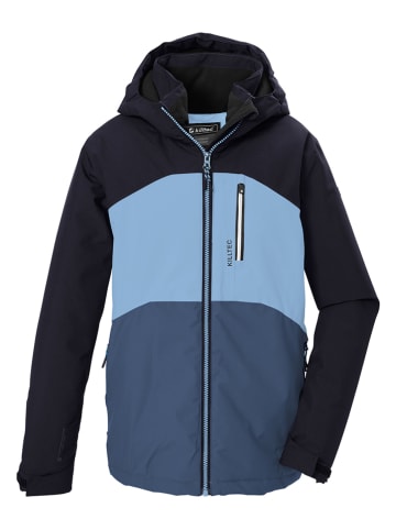 Killtec Winterjas "Kow" donkerblauw/lichtblauw/blauw