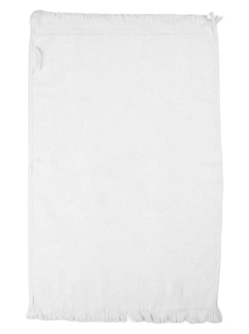 Clayre & Eef 2er-Set: Gästehandtücher in Weiß/ Rot - (L)66 x (B)40 cm