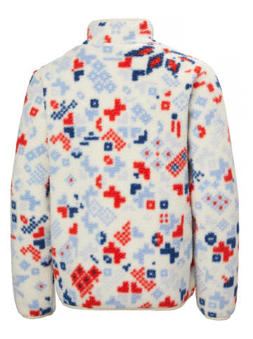 Helly Hansen Kurtka polarowa "Frosty Pile" w kolorze kremowo-błękitno-czerwonym