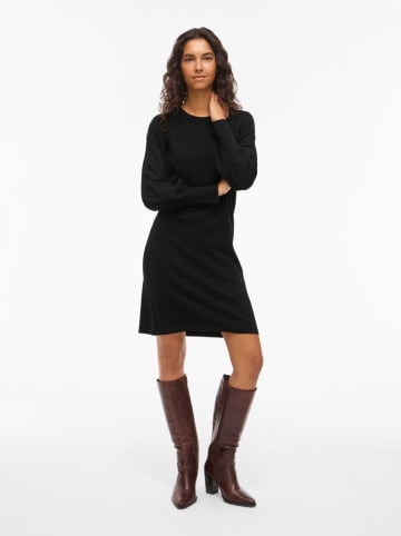 Vila Strickkleid in Schwarz
