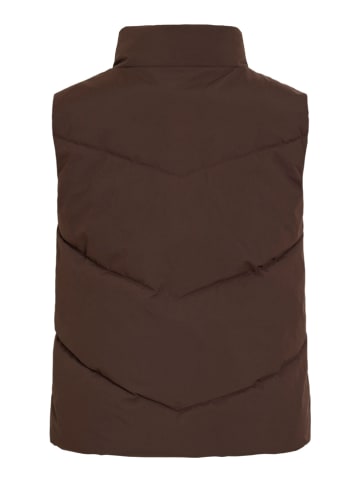 Vila Doorgestikte bodywarmer bruin