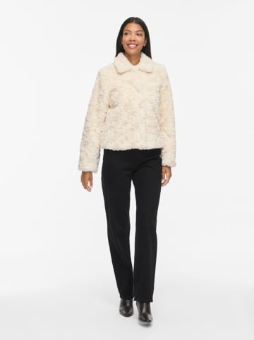 Vila Kunstpelzjacke in Creme