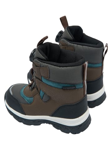 mikk-line Winterboots in Grau/ Hellbraun