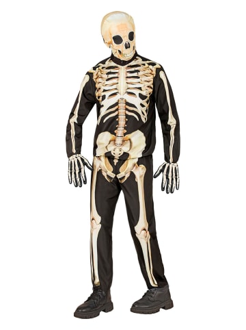 Widmann 4tlg. Kostüm "SKELETON FAST COSTUME" in Schwarz/ Beige