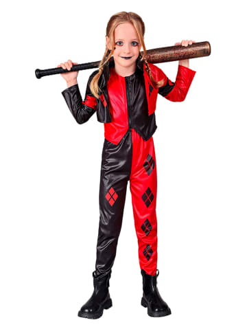 Widmann 3-częściowy kostium "EVIL HARLEQUIN" w kolorze czerwono-czarnym