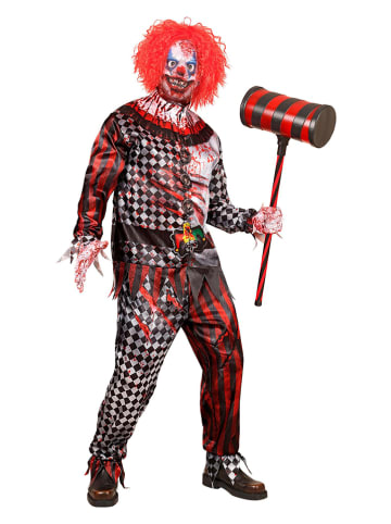 Widmann 4-częściowy kostium "EVIL CLOWN FAST COSTUME" ze wzorem