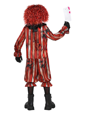 Widmann 3-delige kostuum "WICKED CLOWN" rood