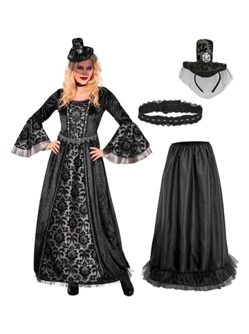 3-częściowy kostium "DARK COUNTESS" w kolorze czarnym