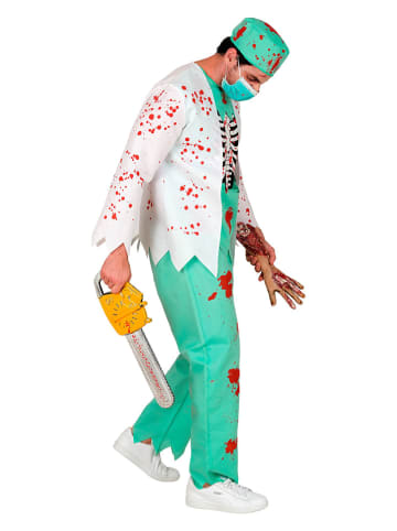 Widmann 4tlg. Kostüm "ZOMBIE DOCTOR" in Türkis