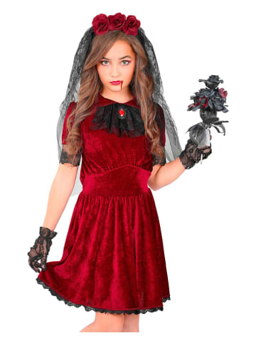 Widmann 3tlg. Kostüm "GOTHIC VAMPIRE BRIDE" in Rot