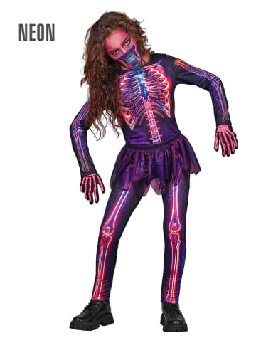 Widmann 3-częściowy kostium "NEON SKELETON" ze wzorem