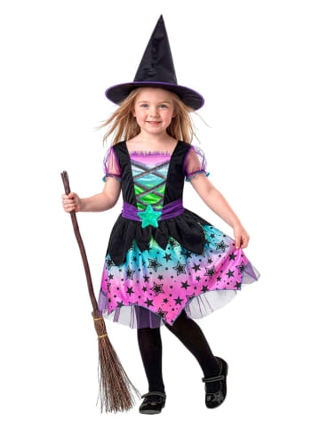 Widmann 2-częściowy kostium "WITCH" w kolorze czarnym ze wzorem