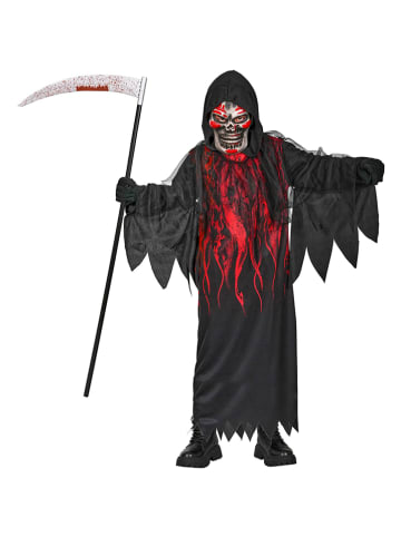 Widmann 2tlg. Kostüm "BURNING REAPER" in Schwarz