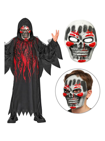 Widmann 2tlg. Kostüm "BURNING REAPER" in Schwarz