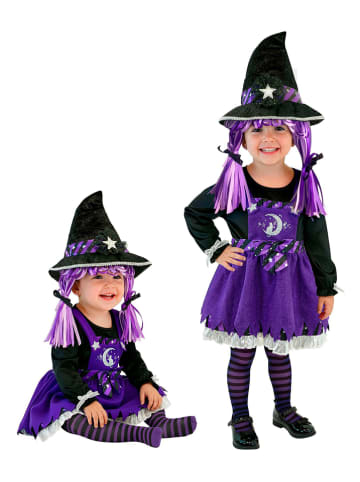 3-częściowy kostium "WITCH" w kolorze fioletowo-czarnym