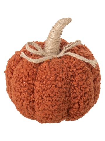 J Line Decoratief object "Kurbis" oranje - (H)14 x Ø 13 cm