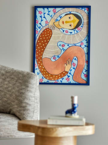 Bloomingville Ingelijste kunstdruk "Floriesta" - (B)52 x (H)72 cm