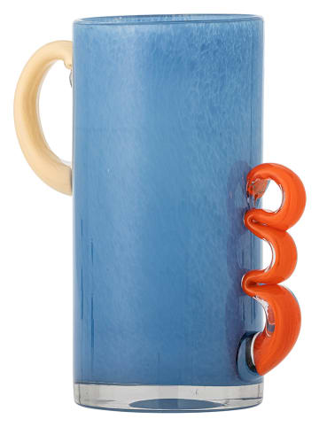 Bloomingville Vaas "Carlie" blauw/rood - (B)20 x (H)25 cm