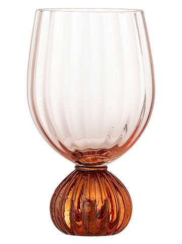 Bloomingville Wijnglas "Taurin" lichtroze/oranje - 430 ml