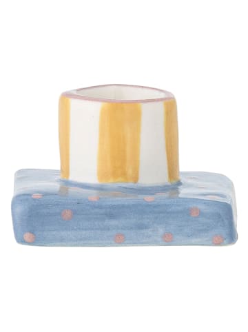 Bloomingville Kaarshouder ''Tacana'' geel/blauw - (B)6 x (H)3,5 cm