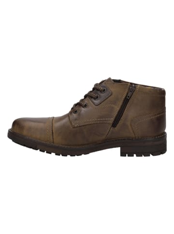 Josef Seibel Leder-Ankle-Boots "Tinens 01" in Braun