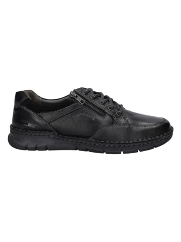 Josef Seibel Leder-Schnürschuhe "Narkeni 02" in Schwarz