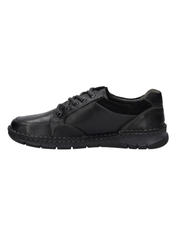 Josef Seibel Leder-Schnürschuhe "Narkeni 02" in Schwarz