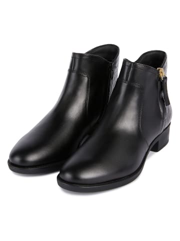 Geox Leder-Ankle-Boots "Felicity" in Schwarz