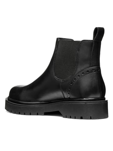Geox Leder-Chelsea-Boots "Bleyze" in Schwarz