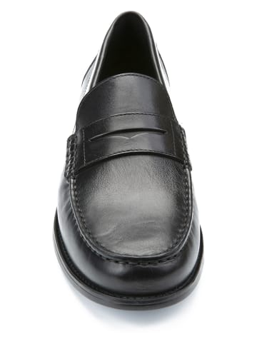 Geox Leder-Mokassins "New Damon" in Schwarz