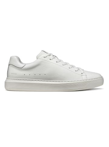 Geox Skórzane sneakersy "Deiven" w kolorze białym