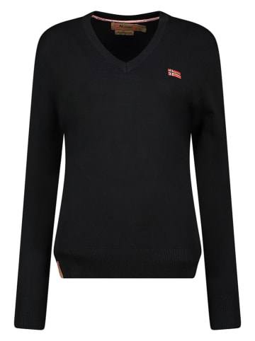 Geographical Norway Sweter "Falonne" w kolorze czarnym
