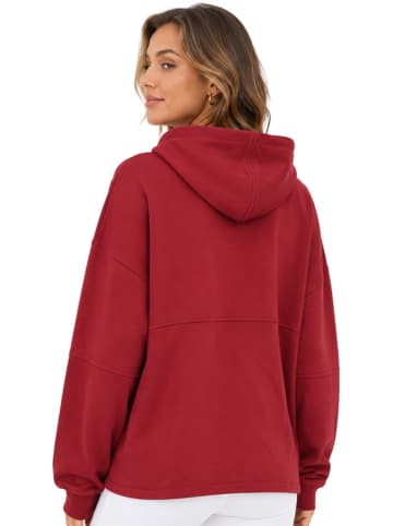 Sweatjacke "Florale" in Bordeaux